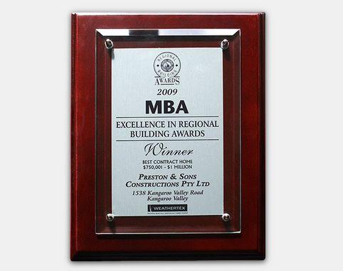 MBA 2009 - Excellence in Regional Building Awards